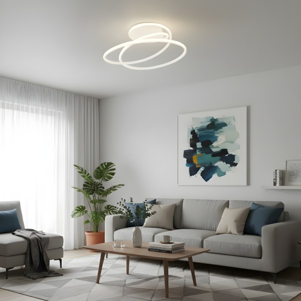 Снимка на Спирален LED плафон Spiral C | 3-CCT | 40W | Матово бял